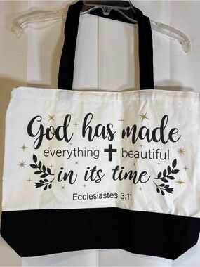 Inspirational Scripture Tote - God Has Made in Its Time